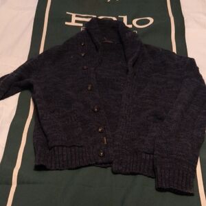 Polo by Ralph Lauren Dark Blue Shawl Collar Cardigan